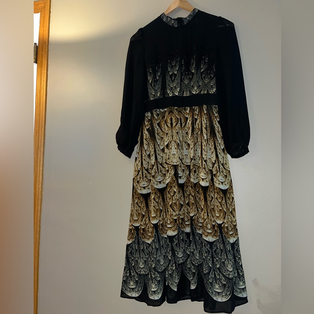 Gyalwana Stylewe Polyester Dressy Midi Dress